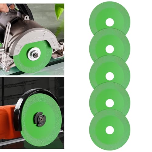 Flintronic 5 Stück Diamanttrennscheibe, Ø115mm x 15mm Glas-Trennscheibe, 22.23mm Innere-Glasschneidescheibe, Glass Cutting Disc, Diamantsägeblatt-Geschnittenes für Keramik Keramikfliesen glass(Grün) Flintronic 5 Stück Diamanttrennscheibe, Ø115mm x 15mm Glas-Trennscheibe, 22.23mm Innere-Glasschneidescheibe, Glass Cutting Disc, Diamantsägeblatt-Geschnittenes für Keramik Keramikfliesen glass(Grün) von flintronic