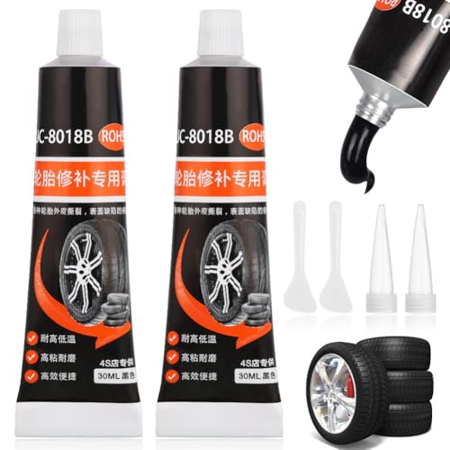 Flintronic 60ml Reifenkleber, Reifenreparatur-Kleber, Hohe Temperaturbeständigkeit, Kleber für Reifen, Reifendichtmittel für Auto Motorrad Fahrrad, Repariert Schnell Reifenrisse & Löcher Flintronic 60ml Reifenkleber, Reifenreparatur-Kleber, Hohe Temperaturbeständigkeit, Kleber für Reifen, Reifendichtmittel für Auto Motorrad Fahrrad, Repariert Schnell Reifenrisse & Löcher von flintronic