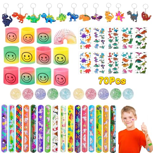 flintronic 70 Stück Dinosaurier Party Mitgebsel Kindergeburtstag Gastgeschenke,Regenbogenspirale,Schnapparmbänder für Kinder,Dinosaurier Spielzeug für Kindergeburtstag Party Zubehör Deko flintronic 70 Stück Dinosaurier Party Mitgebsel Kindergeburtstag Gastgeschenke,Regenbogenspirale,Schnapparmbänder für Kinder,Dinosaurier Spielzeug für Kindergeburtstag Party Zubehör Deko von flintronic