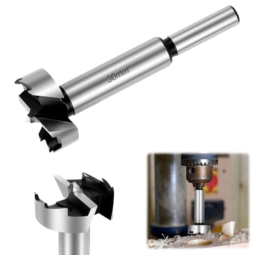 Flintronic Forstnerbohrer Ø30mm, Forstner-Bit, Bohraufsätze mit Rundschaft, Zubehör Bohrmaschine, Professional forstner Bohrer, Topfbohrer Kunstbohrer für Holz Hartholz, Holzbearbeitung Flintronic Forstnerbohrer Ø30mm, Forstner-Bit, Bohraufsätze mit Rundschaft, Zubehör Bohrmaschine, Professional forstner Bohrer, Topfbohrer Kunstbohrer für Holz Hartholz, Holzbearbeitung von flintronic
