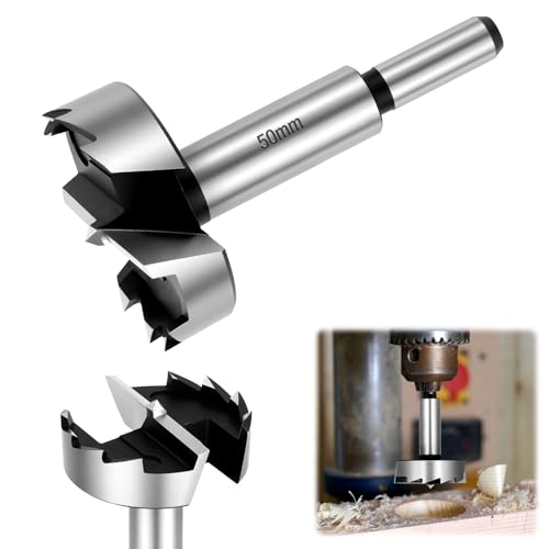 Flintronic Forstnerbohrer Ø50mm, Forstner-Bit, Bohraufsätze mit Rundschaft, Zubehör Bohrmaschine, Professional forstner Bohrer, Topfbohrer Kunstbohrer für Holz Hartholz, Holzbearbeitung Flintronic Forstnerbohrer Ø50mm, Forstner-Bit, Bohraufsätze mit Rundschaft, Zubehör Bohrmaschine, Professional forstner Bohrer, Topfbohrer Kunstbohrer für Holz Hartholz, Holzbearbeitung von flintronic