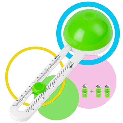 Flintronic Kreisförmiger Papierschneider, Rundes Schneidemesser mit 3 Klingen, Paper Trimmer, Bürobedarf, Schneidewerkzeug für DIY-Grußkarten, Basteln (Grün) von flintronic