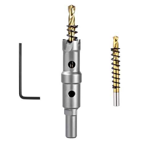 Flintronic Ø16mm Lochsäge Hartmetall-Bohrer, TCT bohrer-Lochsägen, Bi-Metall lochsäge, mit 2 Körner, Hohl-Bohrkrone Set, zum Metall, Edelstahl, Aluminiumlegierung, Kunststoff und Holz Flintronic Ø16mm Lochsäge Hartmetall-Bohrer, TCT bohrer-Lochsägen, Bi-Metall lochsäge, mit 2 Körner, Hohl-Bohrkrone Set, zum Metall, Edelstahl, Aluminiumlegierung, Kunststoff und Holz von flintronic
