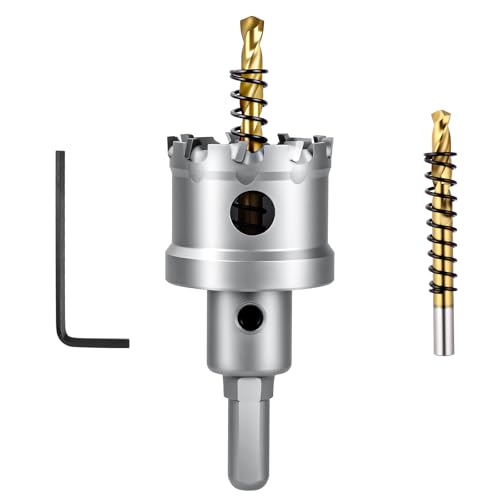 Flintronic Ø35mm Lochsäge Hartmetall-Bohrer, TCT bohrer-Lochsägen, Bi-Metall lochsäge, mit 2 Körner, Hohl-Bohrkrone Set, zum Metall, Edelstahl, Aluminiumlegierung, Kunststoff und Holz Flintronic Ø35mm Lochsäge Hartmetall-Bohrer, TCT bohrer-Lochsägen, Bi-Metall lochsäge, mit 2 Körner, Hohl-Bohrkrone Set, zum Metall, Edelstahl, Aluminiumlegierung, Kunststoff und Holz von flintronic