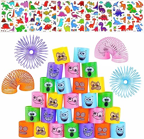 flintronic Party Mitgebsel, 30 Stück Regenbogen Spielzeug Kindergeburtstag, Regenbogenspirale Springs Spielzeug, Gastgeschenke Kleine Mitbringsel für Kinder von flintronic