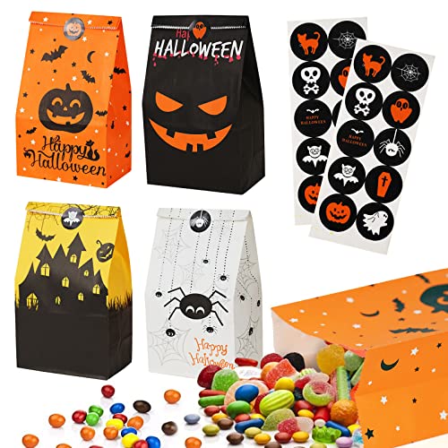flintronic Geschenktüten, 20 STK Halloween Papiertüten Partytüten, Papiertüten mit süßen Aufklebern Taschen Krafttüten für Kinder Party, Feiern,Halloween, Weihnachten,Christmas flintronic Geschenktüten, 20 STK Halloween Papiertüten Partytüten, Papiertüten mit süßen Aufklebern Taschen Krafttüten für Kinder Party, Feiern,Halloween, Weihnachten,Christmas von flintronic