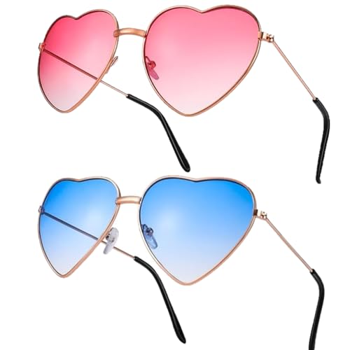 flintronic 2 Pack Herz Sonnenbrille, Herz Party Brillen, Retro Party Sonnenbrille, Hippie Herzförmige Brille, Partybrillen für Geburtstagsfeier Fasching LNeuheit Party Halloween Foto Requisiten flintronic 2 Pack Herz Sonnenbrille, Herz Party Brillen, Retro Party Sonnenbrille, Hippie Herzförmige Brille, Partybrillen für Geburtstagsfeier Fasching LNeuheit Party Halloween Foto Requisiten von flintronic