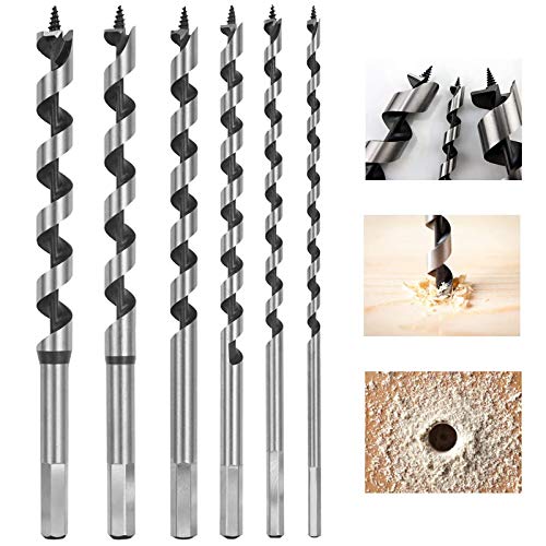 flintronic Holzbohrer, Schlangen-Bohrer Satz 6 Stück, Bohrer Schlangenbohrer mit Sechskant-Schaft,Holzschlangenbohrer Set, Holz Tools für Holzbearbeitung (Ø6/8/10/12/14/16x230MM) flintronic Holzbohrer, Schlangen-Bohrer Satz 6 Stück, Bohrer Schlangenbohrer mit Sechskant-Schaft,Holzschlangenbohrer Set, Holz Tools für Holzbearbeitung (Ø6/8/10/12/14/16x230MM) von flintronic