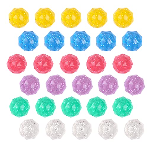 flintronic 30 Stück Flummis, 32mm Flummi Planeten Spielzeug Geschenk für Kinder Gastgeschenke, Flummies für Kinder Mitgebsel Kindergeburtstag Give aways Partygeschenke von flintronic