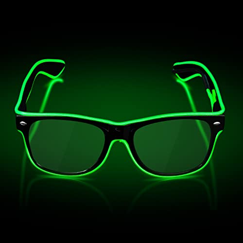 flintronic LED Leuchtende Brille, Wire Neon Rave Brille,Flashing LED Sonnenbrille Kostüme für Cosplay, Bar, Club, Partybrille, Geschenk, Party Gadgets, EDM, Halloween flintronic LED Leuchtende Brille, Wire Neon Rave Brille,Flashing LED Sonnenbrille Kostüme für Cosplay, Bar, Club, Partybrille, Geschenk, Party Gadgets, EDM, Halloween von flintronic