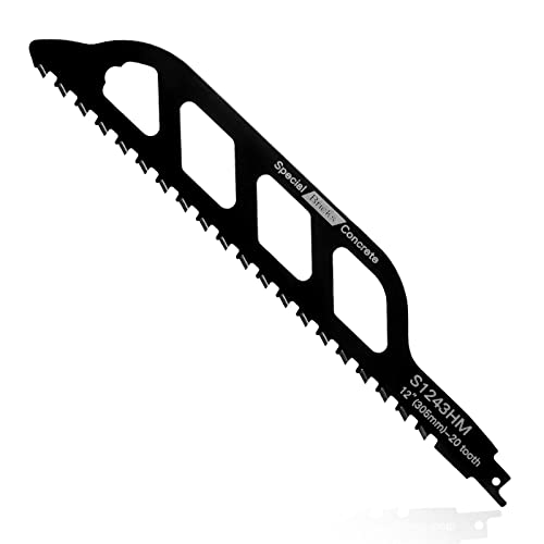 flintronic Säbelsägeblatt, 305mm Säbelsägeblatt Metall Holz Stein Sägeblätter, Hartmetall Sägeblatt, Reciprosäge Sägeblätter für Makita, Säbelsägeblätter Ziegelstein für Sägen Mit 0,5" Kardanwelle flintronic Säbelsägeblatt, 305mm Säbelsägeblatt Metall Holz Stein Sägeblätter, Hartmetall Sägeblatt, Reciprosäge Sägeblätter für Makita, Säbelsägeblätter Ziegelstein für Sägen Mit 0,5" Kardanwelle von flintronic