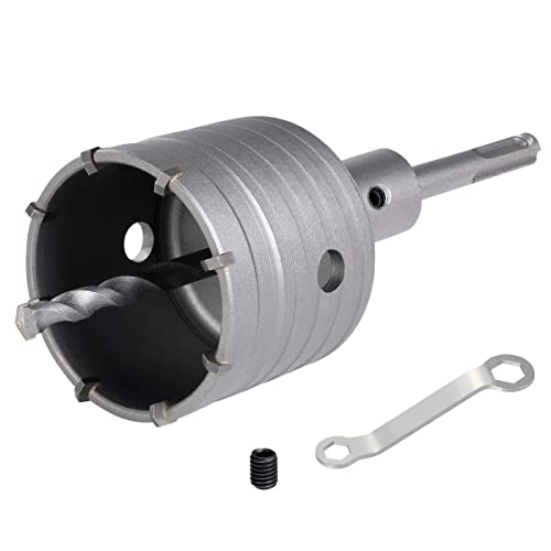 flintronic Turbo Bohrkrone 68mm, Hohl-Bohrkrone Set, Ø68mm mit SDS plus Adapter, 110mm und Zentrierbohrer Ø8x110mm, Dosenbohrer, Hammerschlagfest,Steckdosen,Bohrkrone Steckdose für Mauerwerk und Beton flintronic Turbo Bohrkrone 68mm, Hohl-Bohrkrone Set, Ø68mm mit SDS plus Adapter, 110mm und Zentrierbohrer Ø8x110mm, Dosenbohrer, Hammerschlagfest,Steckdosen,Bohrkrone Steckdose für Mauerwerk und Beton von flintronic