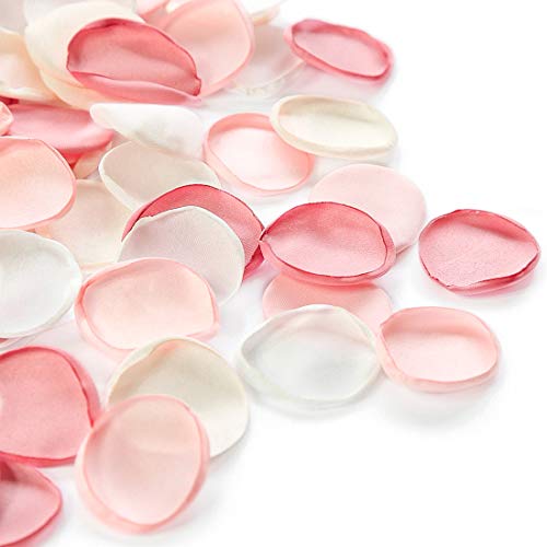 Floroom 500 Stück Rosenblätter aus Seide, Rosa Blumenblätter für Hochzeit, Blumenmädchen, Korb, Gang, Streu, Kuchen, Abendessen, Tischdekoration, Party, Brautparty, romantische Nachtdekoration Floroom 500 Stück Rosenblätter aus Seide, Rosa Blumenblätter für Hochzeit, Blumenmädchen, Korb, Gang, Streu, Kuchen, Abendessen, Tischdekoration, Party, Brautparty, romantische Nachtdekoration von floroom