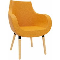 fm Besuchersessel Pirum orange buche, gebeizt Stoff 71,0 x 72,0 x 87,0 cm, 1 St. von fm
