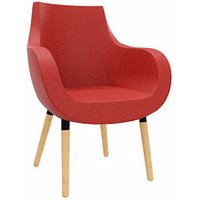 fm Besuchersessel Pirum rot buche, gebeizt Stoff, 1 St. von fm