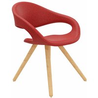 fm Besucherstuhl Elan 4260761571447 rot Stoff, 1 St. von fm