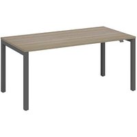 fm Catro Schreibtisch eiche, anthrazit metallic rechteckig, 4-Fuß-Gestell grau 200,0 x 80,0 cm fm Catro Schreibtisch eiche, anthrazit metallic rechteckig, 4-Fuß-Gestell grau 200,0 x 80,0 cm von fm