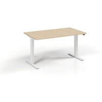 fm Move elektrisch höhenverstellbarer Schreibtisch ahorn, verkehrsweiß rechteckig, T-Fuß-Gestell weiß 180,0 x 80,0 cm fm Move elektrisch höhenverstellbarer Schreibtisch ahorn, verkehrsweiß rechteckig, T-Fuß-Gestell weiß 180,0 x 80,0 cm von fm
