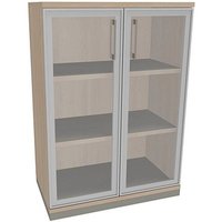 fm Aktenschrank Oldenburg, 4260429767656 akazie, Acrylglas klar 2 Fachböden 80,0 x 44,2 x 113,3 cm von fm