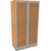 fm Aktenschrank Oldenburg, 4260429767915 buche, Acrylglas satiniert 3 Fachböden 80,0 x 44,2 x 151,7 cm von fm