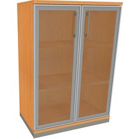 fm Aktenschrank Oldenburg, 4260429767908 buche, Acrylglas satiniert 2 Fachböden 80,0 x 44,2 x 113,3 cm von fm