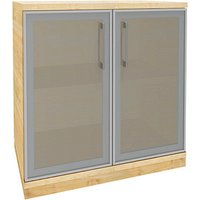 fm Aktenschrank Oldenburg, 4260429768042 königsahorn, Acrylglas satiniert 1 Fachboden 80,0 x 44,2 x 78,1 cm von fm