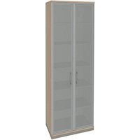 fm Aktenschrank Oldenburg, 4260429767632 akazie, Acrylglas satiniert 5 Fachböden 80,0 x 44,2 x 222,1 cm von fm