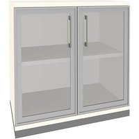 fm Aktenschrank Oldenburg, 4260672331901 weiß, Acrylglas klar 2 Fachböden 80,0 x 44,2 x 78,1 cm fm Aktenschrank Oldenburg, 4260672331901 weiß, Acrylglas klar 2 Fachböden 80,0 x 44,2 x 78,1 cm von fm