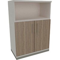 fm Regalschrank Oldenburg, 4260649685143 weiß, eiche natur  80,0 x 44,2 x 113,3 cm von fm