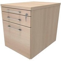 fm Oldenburg Rollcontainer akazie 3 Auszüge 43,4 x 60,0 x 54,0 cm von fm