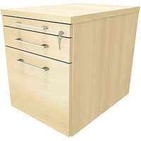 fm Oldenburg Rollcontainer königsahorn 3 Auszüge 43,4 x 60,0 x 54,0 cm von fm