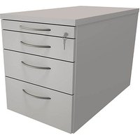 fm Oldenburg Rollcontainer lichtgrau 4 Auszüge 43,4 x 80,0 x 54,0 cm von fm