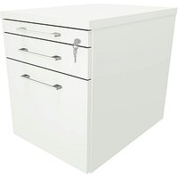 fm Oldenburg Rollcontainer weiß 3 Auszüge 43,4 x 60,0 x 54,0 cm von fm