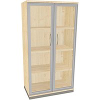 fm Aktenschrank Sidney, 4260267329344 königsahorn, Acrylglas klar 3 Fachböden 80,0 x 44,2 x 151,7 cm von fm