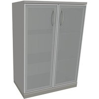 fm Aktenschrank Sidney, 4260267328965 lichtgrau, Acrylglas satiniert 2 Fachböden 80,0 x 44,2 x 113,3 cm von fm