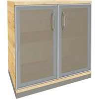 fm Aktenschrank Sidney, 4260267329276 königsahorn, Acrylglas satiniert 1 Fachboden 80,0 x 44,2 x 78,1 cm von fm