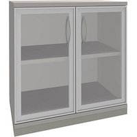 fm Aktenschrank Sidney, 4260267329009 lichtgrau, Acrylglas klar 1 Fachboden 80,0 x 44,2 x 78,1 cm von fm