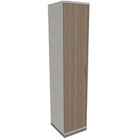 fm Aktenschrank Sidney, 4260429763849 weiß, eiche natur 4 Fachböden 40,0 x 44,2 x 186,9 cm von fm