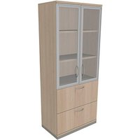 fm Aktenschrank Sidney, 4260267328637 akazie 2 Fachböden 80,0 x 44,2 x 186,9 cm von fm