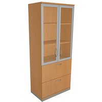 fm Aktenschrank Sidney, 4260267328699 buche 2 Fachböden 80,0 x 44,2 x 186,9 cm von fm