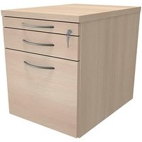 fm Sidney Rollcontainer akazie 3 Auszüge 43,4 x 60,0 x 54,0 cm von fm