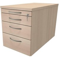 fm Sidney Rollcontainer akazie 4 Auszüge 43,4 x 80,0 x 54,0 cm von fm