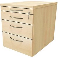 fm Sidney Rollcontainer königsahorn 4 Auszüge 43,4 x 60,0 x 54,0 cm von fm