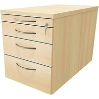 fm Sidney Rollcontainer königsahorn 4 Auszüge 43,4 x 80,0 x 54,0 cm von fm