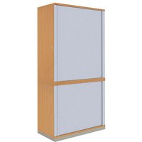 fm Sidney Rollladenschrank buche, silber 3 Fachböden 100,0 x 44,2 x 186,9 cm fm Sidney Rollladenschrank buche, silber 3 Fachböden 100,0 x 44,2 x 186,9 cm von fm