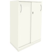 fm Schiebetürenschrank Sidney, 4260672330751 weiß 2 Fachböden 80,0 x 44,2 x 113,3 cm von fm