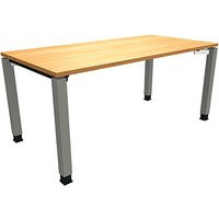 fm Sidney höhenverstellbarer Schreibtisch buche rechteckig, 4-Fuß-Gestell Quadratrohr silber 160,0 x 80,0 cm fm Sidney höhenverstellbarer Schreibtisch buche rechteckig, 4-Fuß-Gestell Quadratrohr silber 160,0 x 80,0 cm von fm