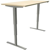 fm Sidney elektrisch höhenverstellbarer Schreibtisch königsahorn rechteckig, T-Fuß-Gestell silber 180,0 x 80,0 cm fm Sidney elektrisch höhenverstellbarer Schreibtisch königsahorn rechteckig, T-Fuß-Gestell silber 180,0 x 80,0 cm von fm