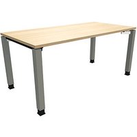 fm Sidney höhenverstellbarer Schreibtisch königsahorn rechteckig, 4-Fuß-Gestell Quadratrohr silber 160,0 x 80,0 cm fm Sidney höhenverstellbarer Schreibtisch königsahorn rechteckig, 4-Fuß-Gestell Quadratrohr silber 160,0 x 80,0 cm von fm