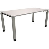 fm Sidney höhenverstellbarer Schreibtisch lichtgrau rechteckig, 4-Fuß-Gestell Quadratrohr silber 160,0 x 80,0 cm fm Sidney höhenverstellbarer Schreibtisch lichtgrau rechteckig, 4-Fuß-Gestell Quadratrohr silber 160,0 x 80,0 cm von fm
